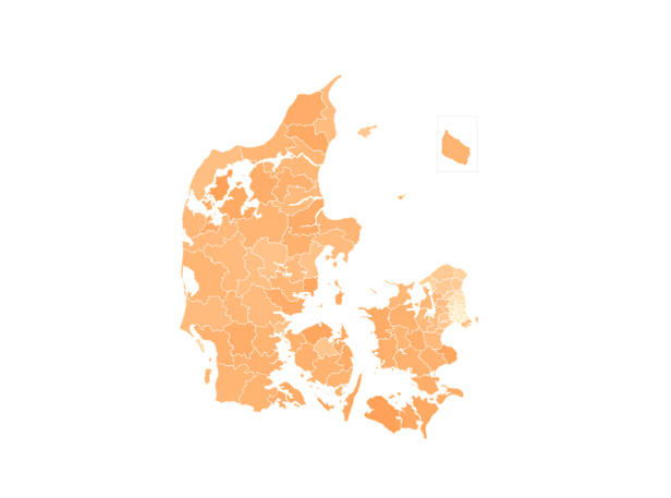 Se kort: Hvor i landet står det værst til?